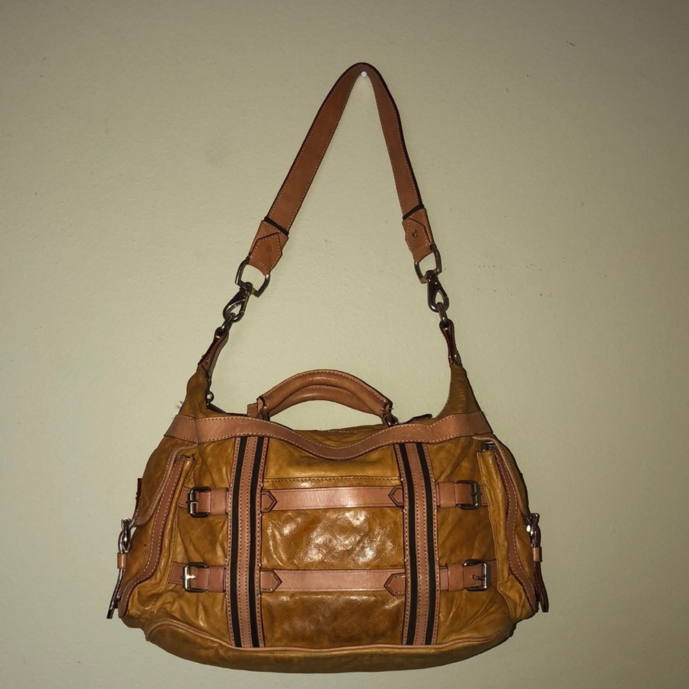 L.A.M.B. | Kensington Camden Large Leather Satchel